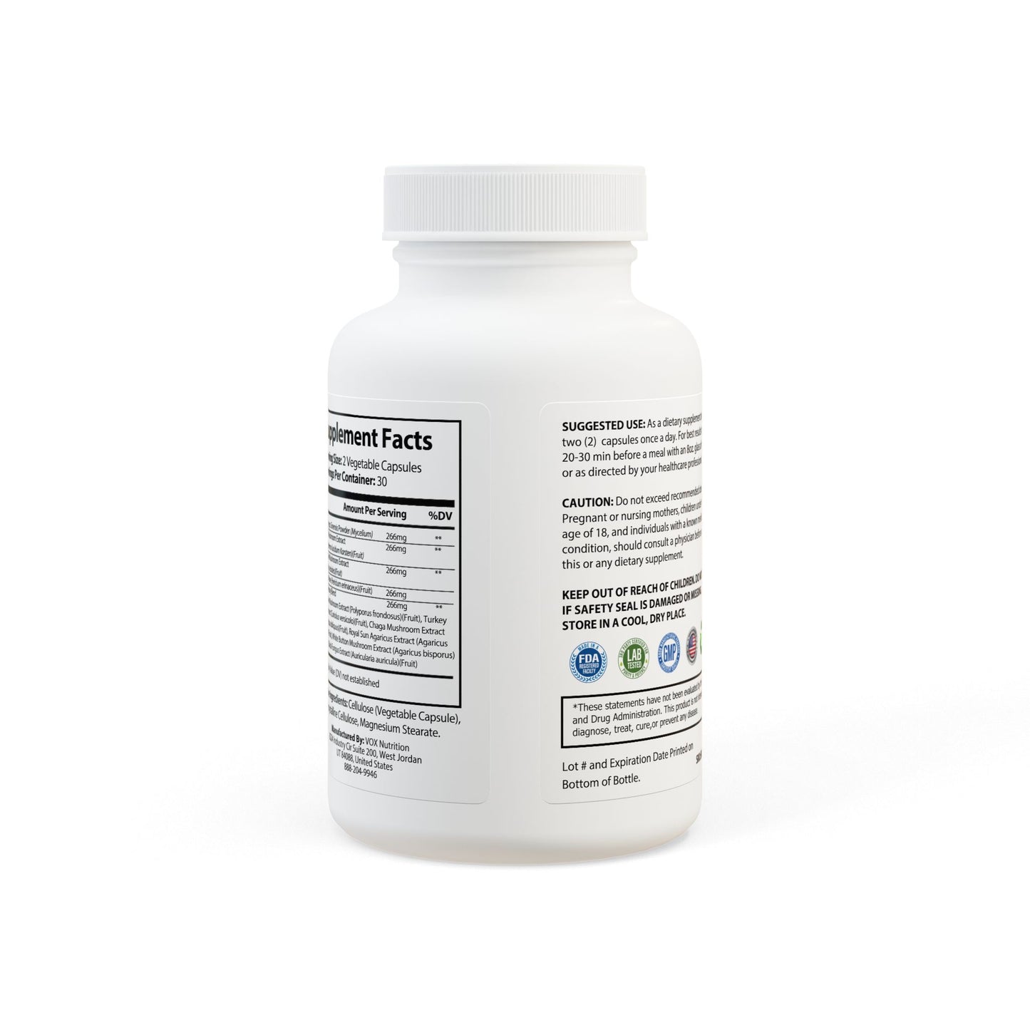 Lunera Wellness mushroom blend supplement for women’s immunity, energy, and cognitive support
