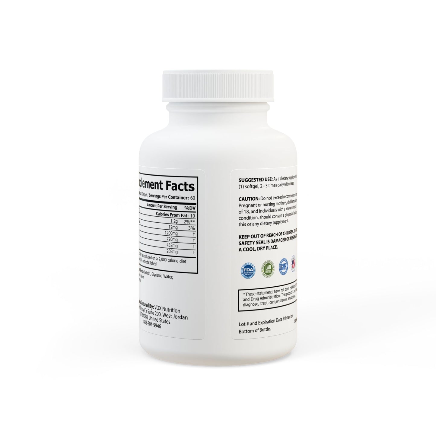 Lunera Wellness mega 3 fish oil supplement for women’s heart health, brain function, and vitality