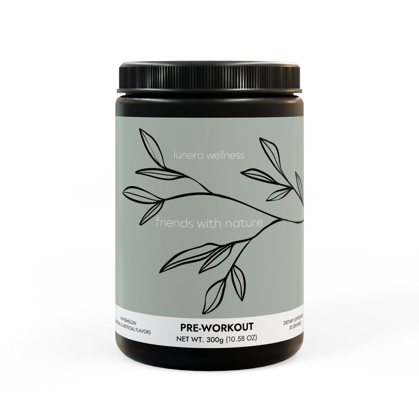 Lunera Wellness pre-workout supplement for women’s energy, endurance, and holistic fitness support