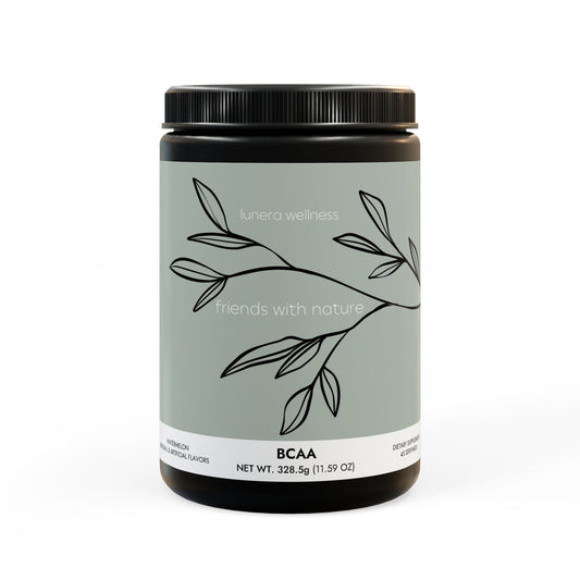 Lunera Wellness BCAA supplement for women’s muscle recovery, endurance, and workout support