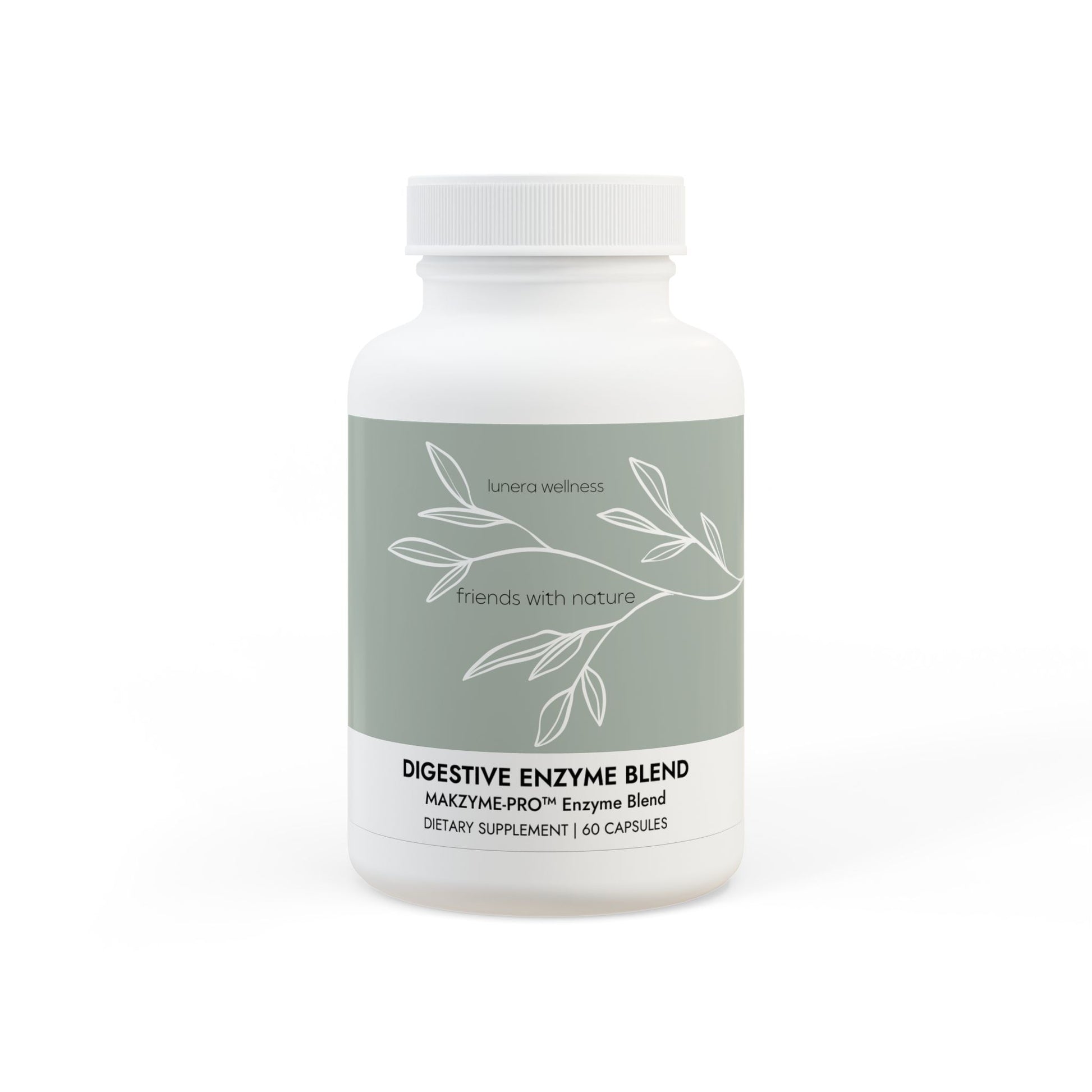 Lunera Wellness digestive enzyme blend for women’s digestive health, bloating relief, and comfort