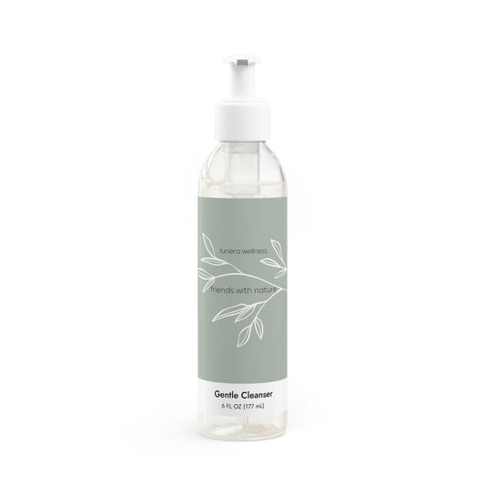 Lunera Wellness gentle cleanser for women’s skincare routine, hydration, and natural beauty care