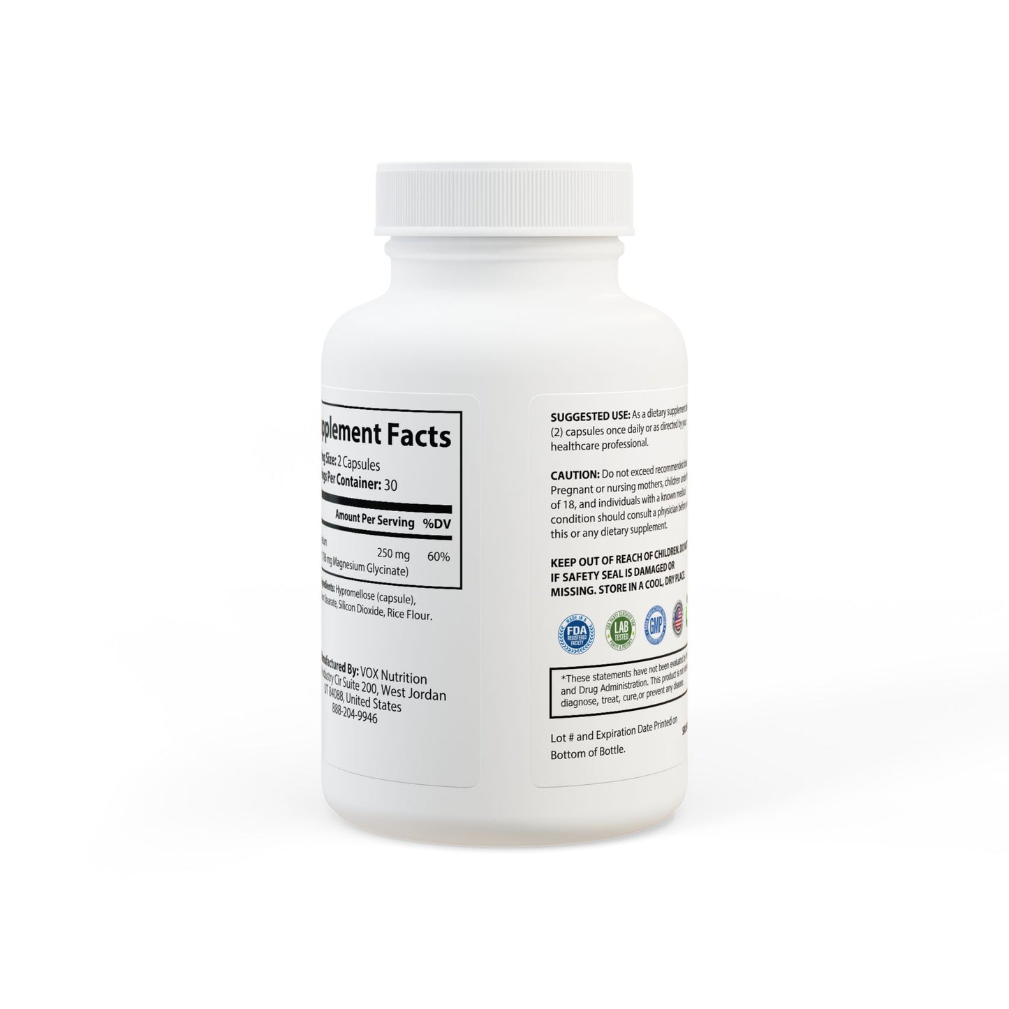 Lunera Wellness magnesium glycinate supplement for women’s relaxation, muscle health, and sleep