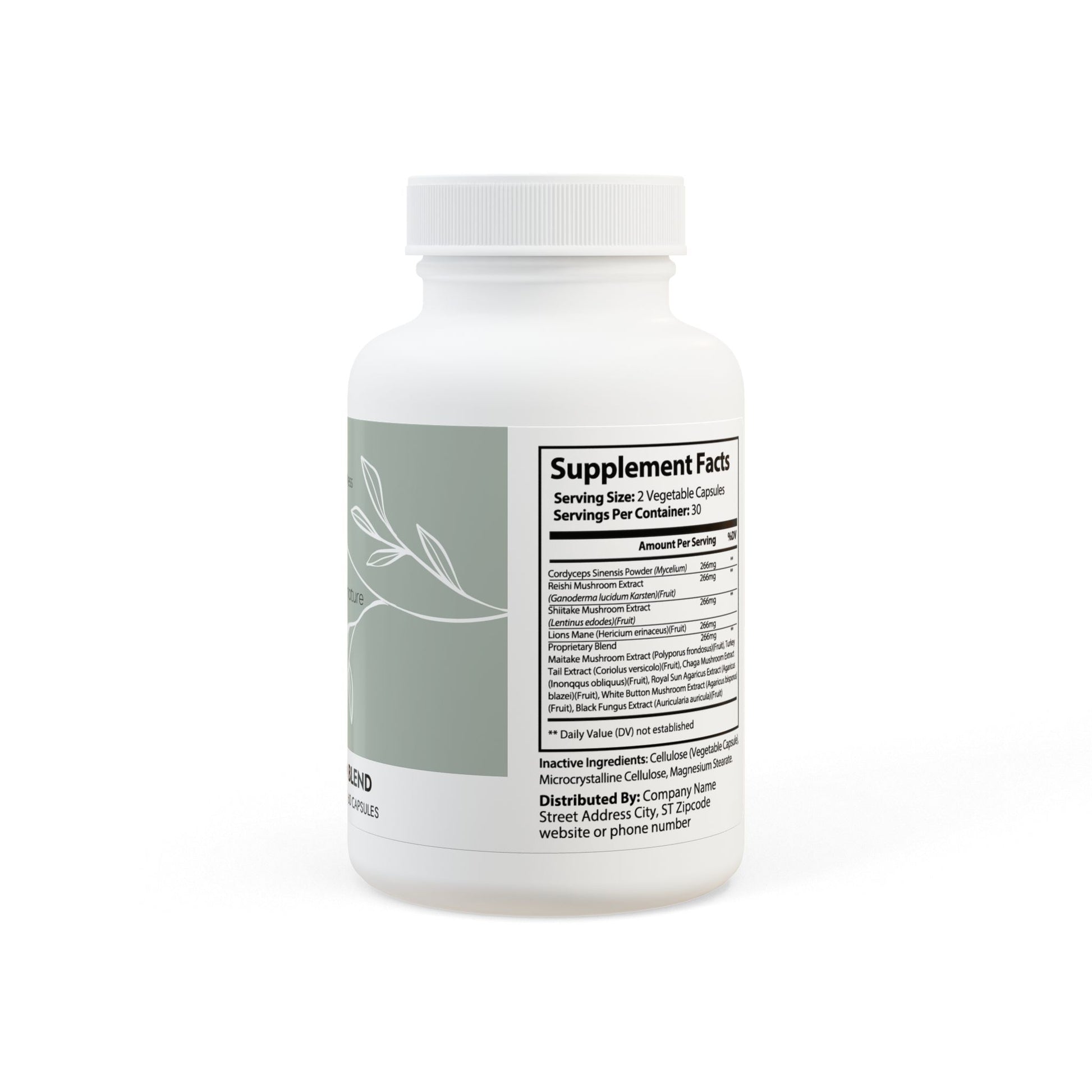 Lunera Wellness mushroom blend supplement for women’s immunity, energy, and cognitive support