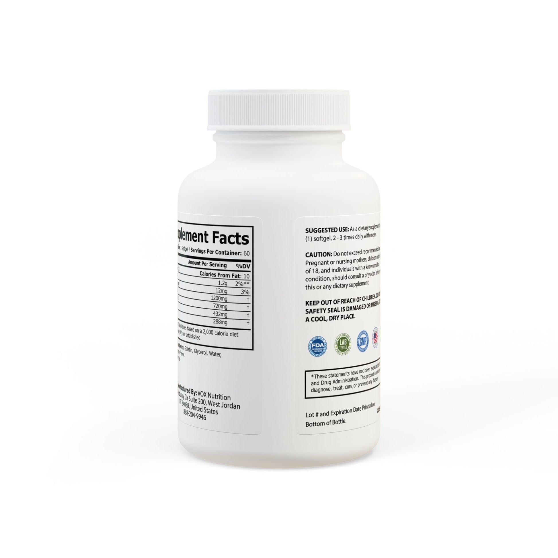 Lunera Wellness mega 3 fish oil supplement for women’s heart health, brain function, and vitality