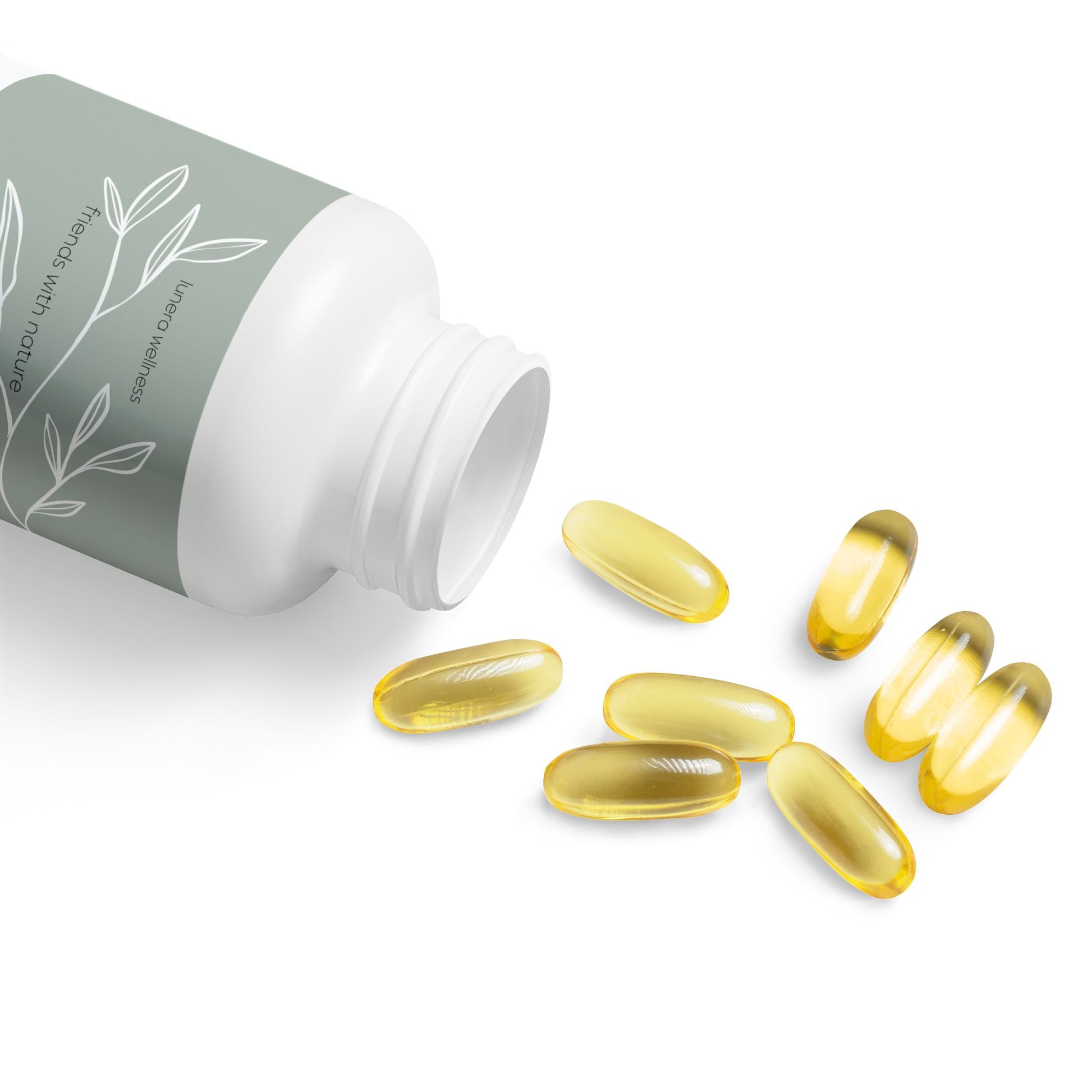 Lunera Wellness mega 3 fish oil supplement for women’s heart health, brain function, and vitality