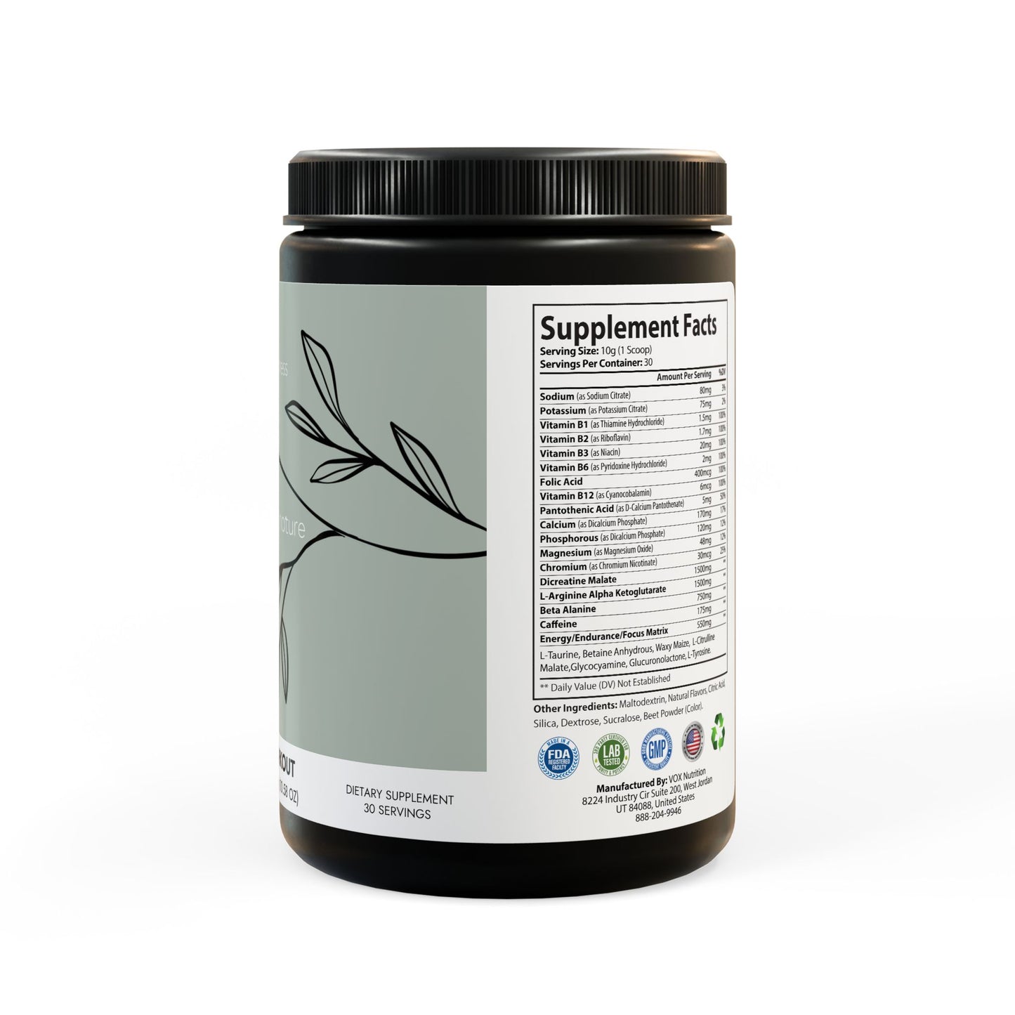 Lunera Wellness pre-workout supplement for women’s energy, endurance, and holistic fitness support