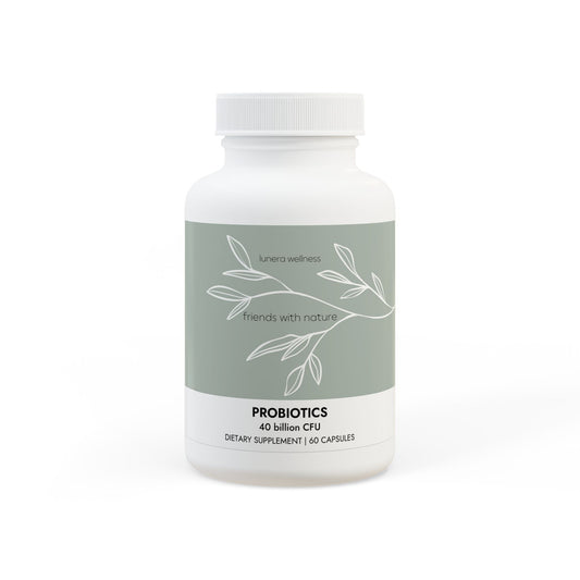 Lunera Wellness probiotic supplement for women’s digestive health, gut balance, and immune support