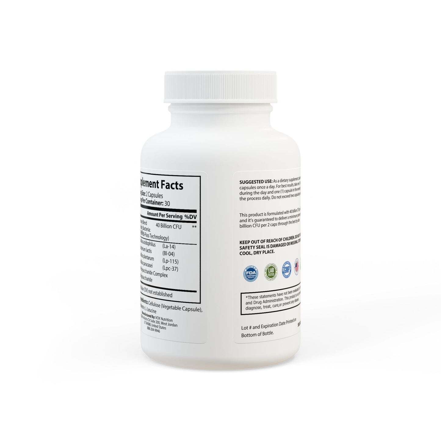 Lunera Wellness probiotic supplement for women’s digestive health, gut balance, and immune support