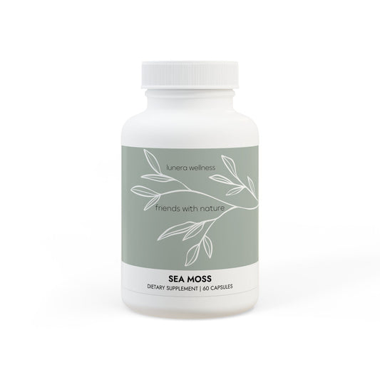 Lunera Wellness sea moss supplement for women’s holistic wellness, immunity, and skin health