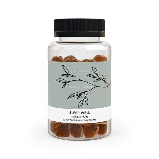 Lunera Wellness sleep well gummies for women’s restful sleep, relaxation, and nighttime wellness